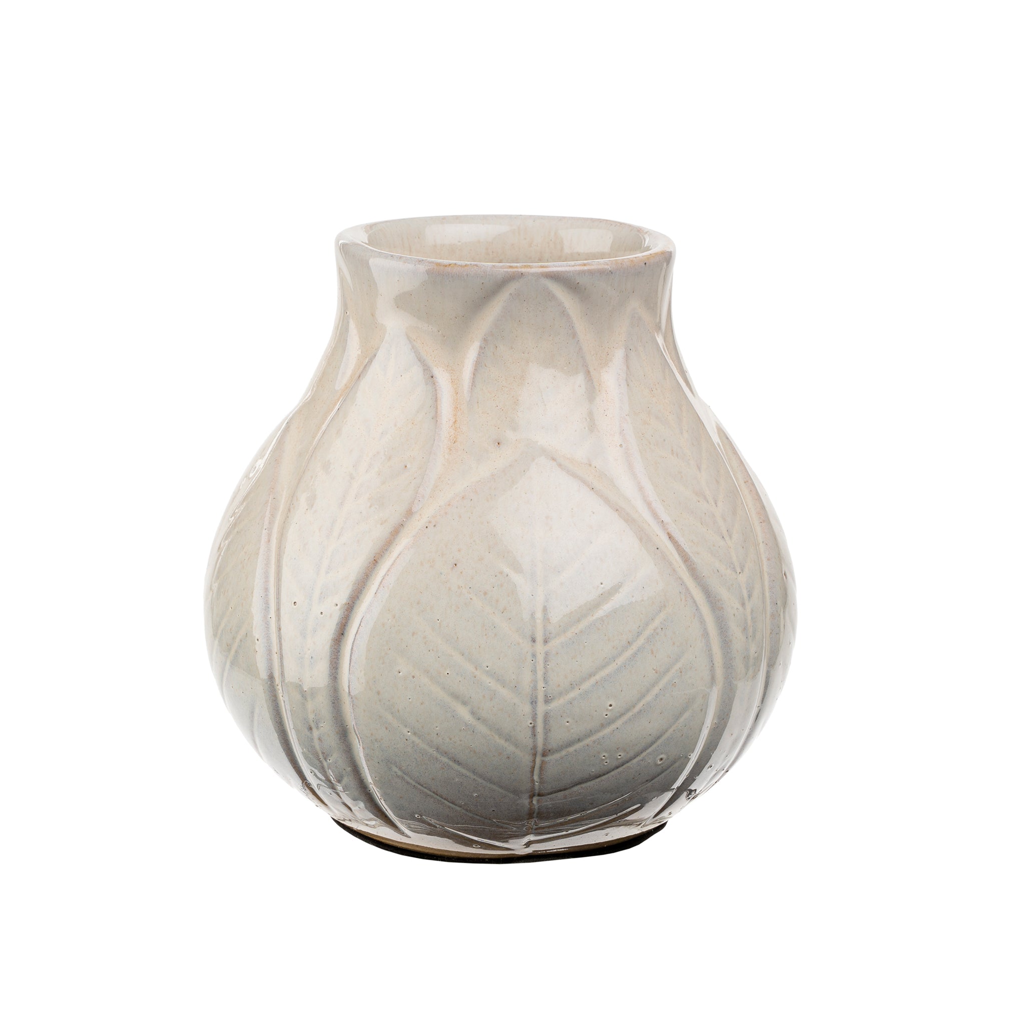Palms Vase, Cream