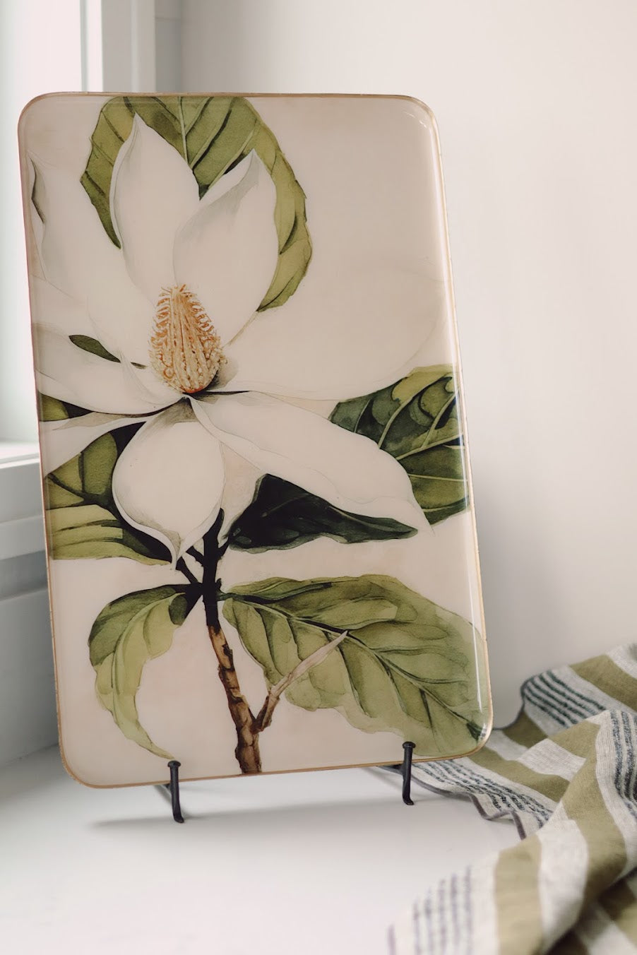 Magnolia Decorative Enameled Tray XL