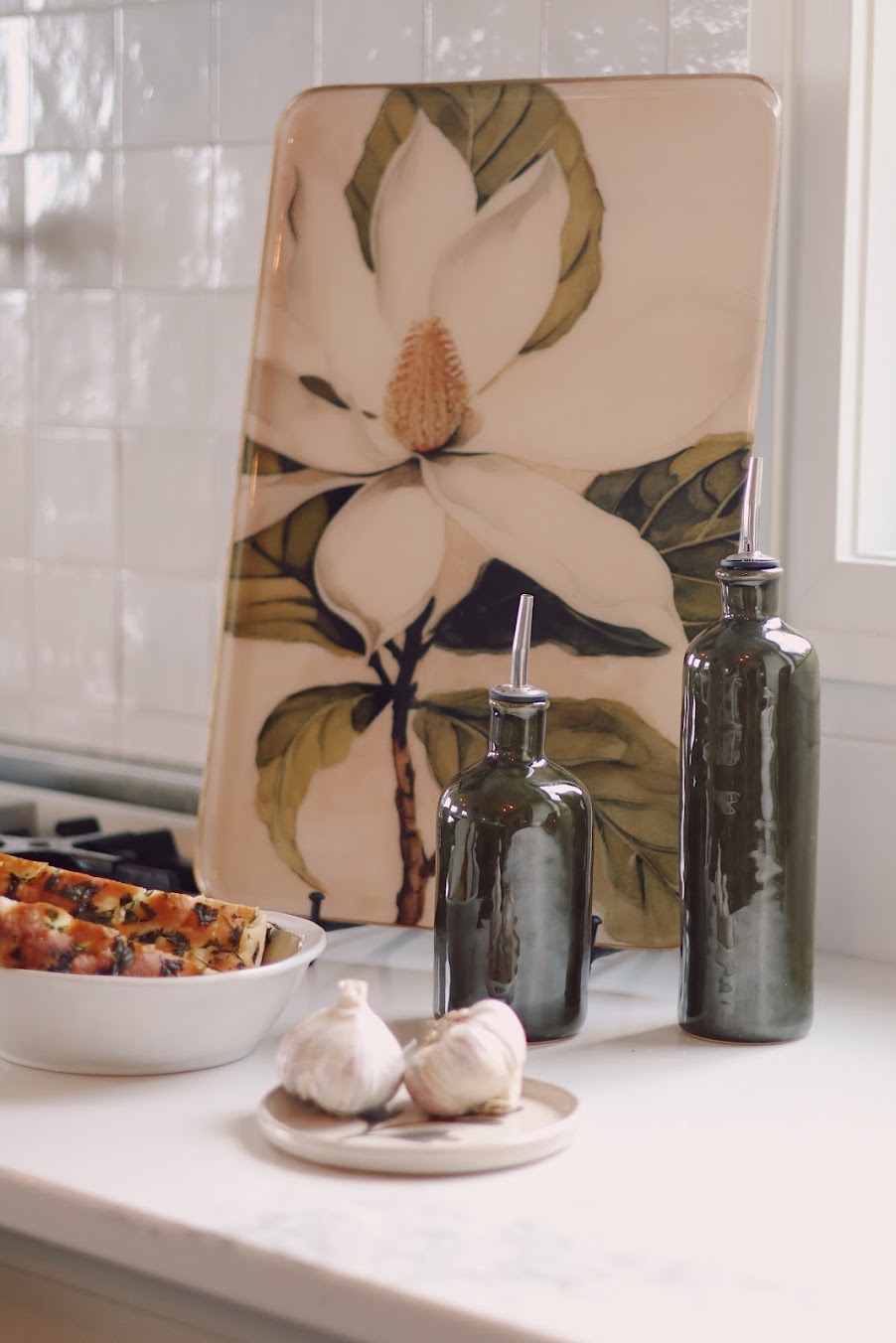 Magnolia Decorative Enameled Tray XL