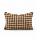 Check Weave Pillow, Green 21x12